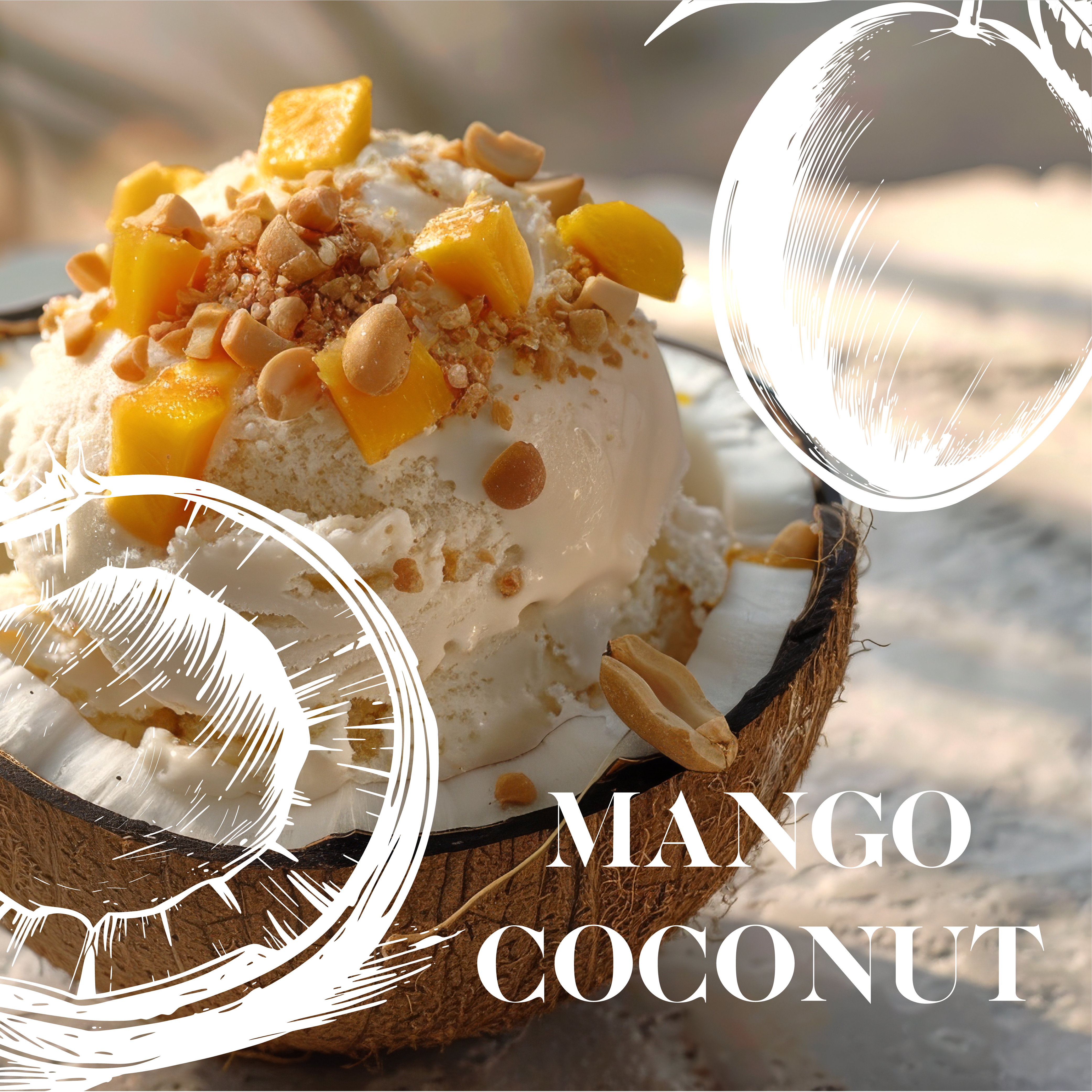 Mango and Coconut Candle